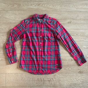 Vineyard Vines Tartan Plaid Flannel Button Down, size 4
